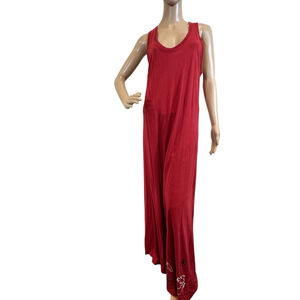 Women's Spirit Maxi Dress Red Shell Print Size XL